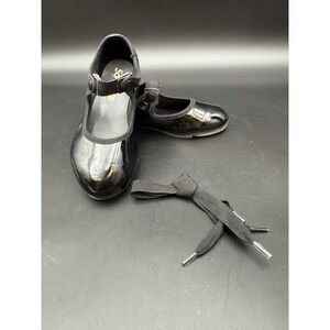 Dance Costume So Danca TA35  Black Tap USA Sz 9S Tap Dance Shoes EUC